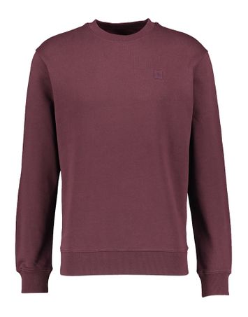 Bordeaux katoenen sweater met ronde hals Scotch & Soda