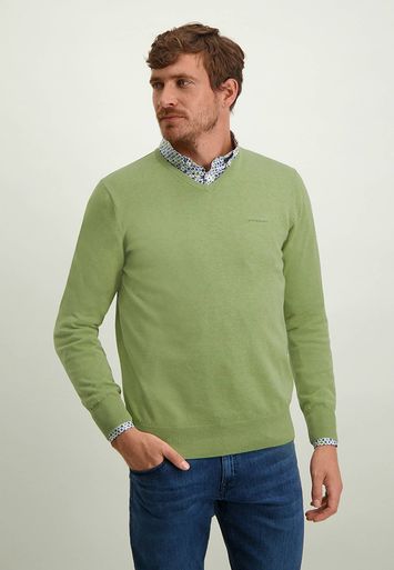 Groene V-hals trui State Of Art