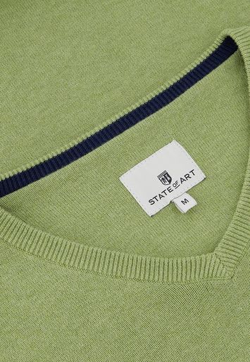 Groene V-hals trui State Of Art
