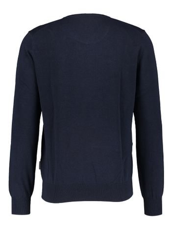 Donkerblauwe trui met vhals State of art