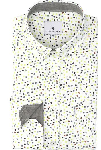 Multi-color hemd (regular fit) met enkele borstzak en lange mouw State Of Art