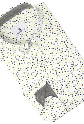 Multi-color hemd (regular fit) met enkele borstzak en lange mouw State Of Art