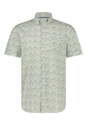 State of Art Multi-color katoenen hemd (regular fit) met motief en korte mouw