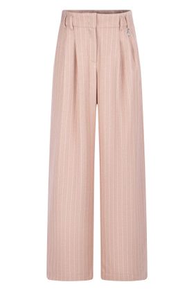 Raffaello Rossi Vieux roze gestreepte broek Selected