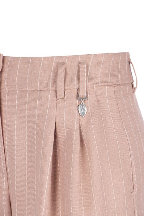 Vieux roze gestreepte broek Selected