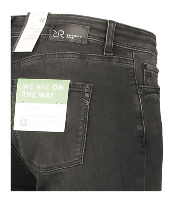 Zwarte jeans flair fit Vic Flaired Raffaello Rossi