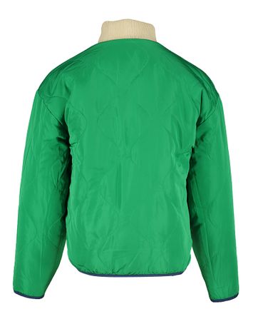 Groene reversible teddy jas met knopen Ranch Girls Indee 