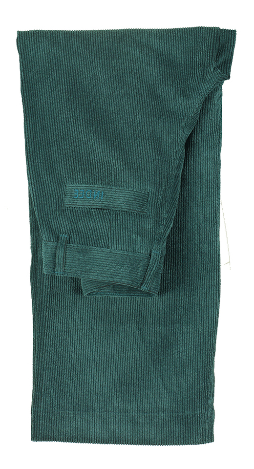 Forest green ribfluwelen broek Rombo Indee