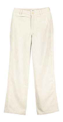 Indee Off white ribfluwelen broek Regina