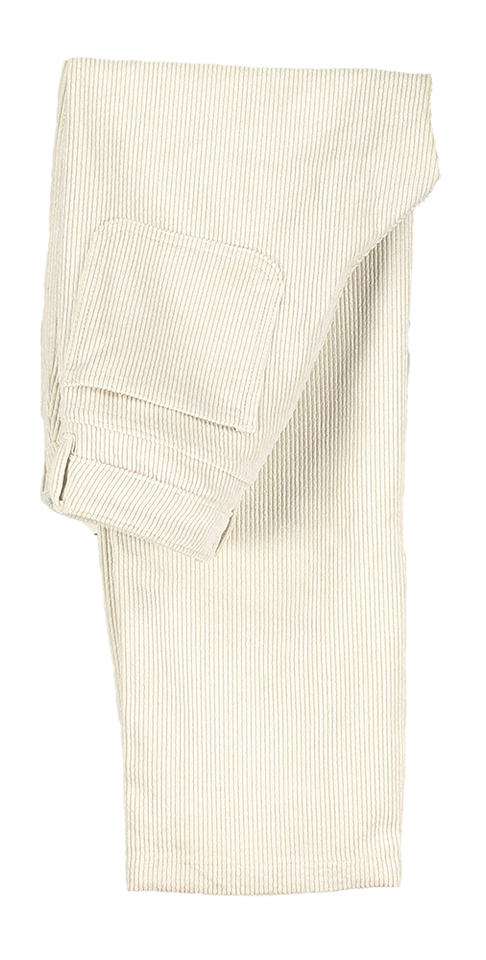 Off white ribfluwelen broek Regina Indee