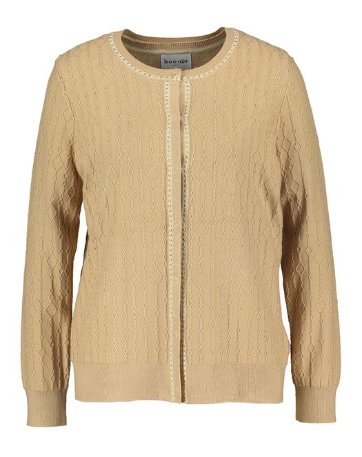 Goudkleurig twinsetje met studs Leo & Ugo