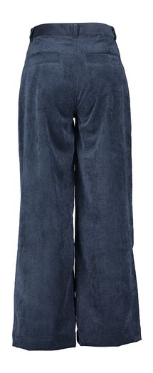 Donkerblauwe ribfluwelen broek Rombo Indee