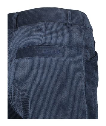 Donkerblauwe ribfluwelen broek Rombo Indee