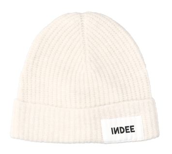 Beige gebreide muts dames Round Indee