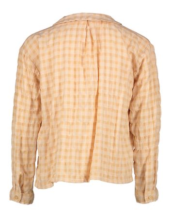 Roze geruite blouse met lange mouwen Violet Morley 