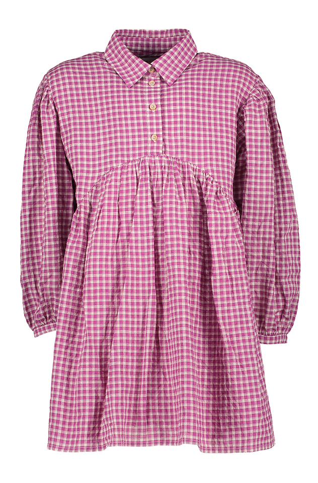 Roze geruite jurk Vivian Morley