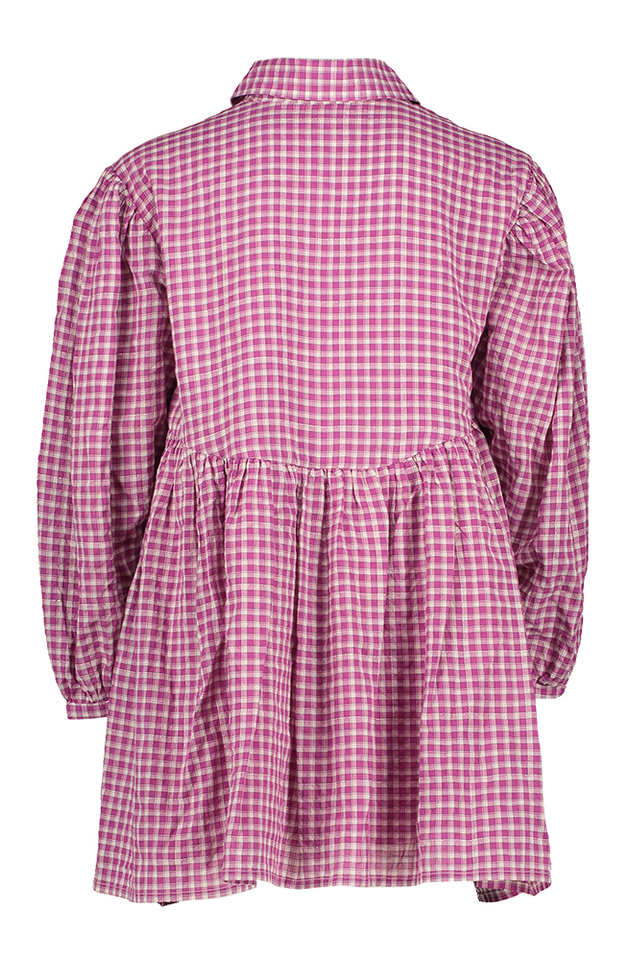 Roze geruite jurk Vivian Morley