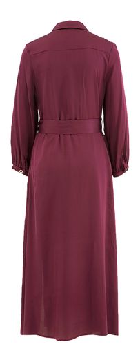 Bordeaux jurk in satijnlook Nicla Due Amanti
