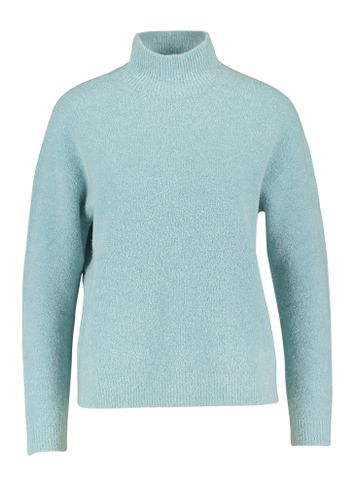 Muntgroene wollen pull met opstaande kraag Fanatic Due Amanti