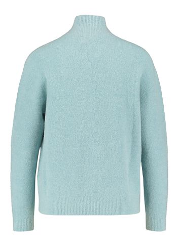 Muntgroene wollen pull met opstaande kraag Fanatic Due Amanti