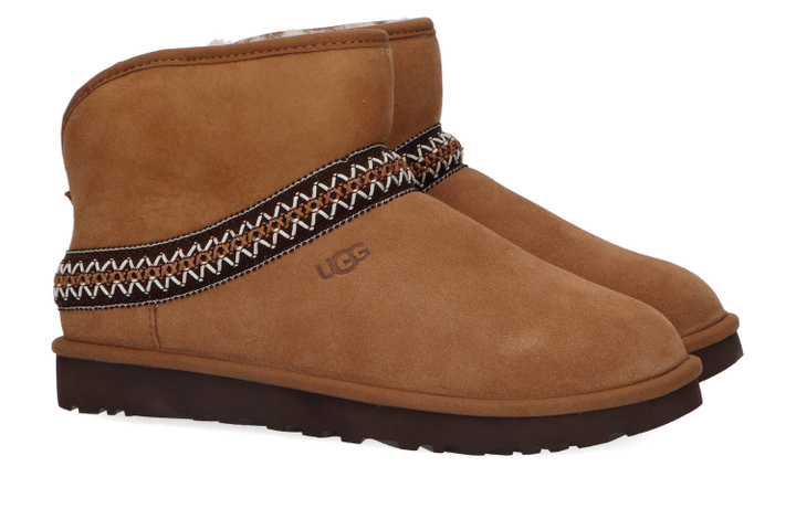 Chestnut mini laarzen classic Crescent Ugg 