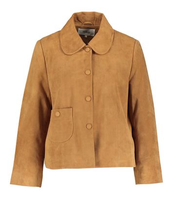 Camelkleurige jas met knopen en kraag Milas BA&SH