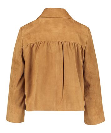 Camelkleurige jas met knopen en kraag Milas BA&SH