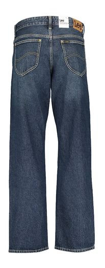 Donkerblauwe relaxed straight fit jeans Lee