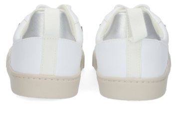 Witte lage sneakers met goudkleurig detail Veja