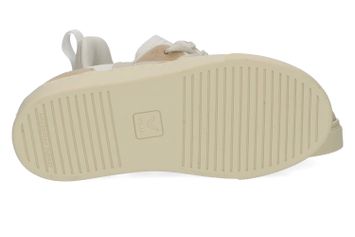 Witte lage sneakers met beige details Laces Veja