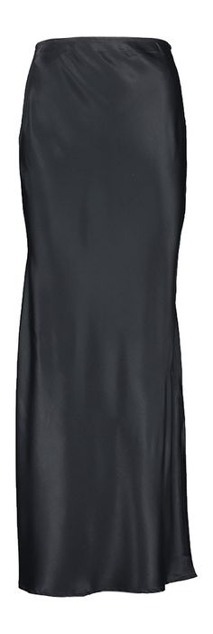 Donkerblauwe lange rok in satijnlook Joelle March 23