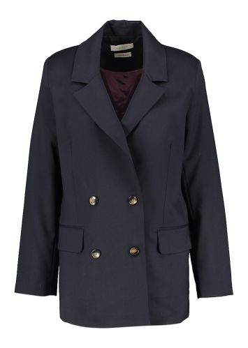 Donkerblauwe oversized blazer met knopen Emma March 23
