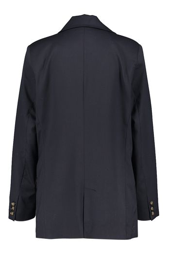 Donkerblauwe oversized blazer met knopen Emma March 23