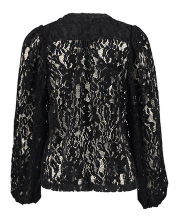 Zwarte bloes in broderie Edith Just Eve