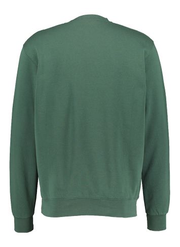 Donkergroene katoenen sweater met ronde hals Iriedaily