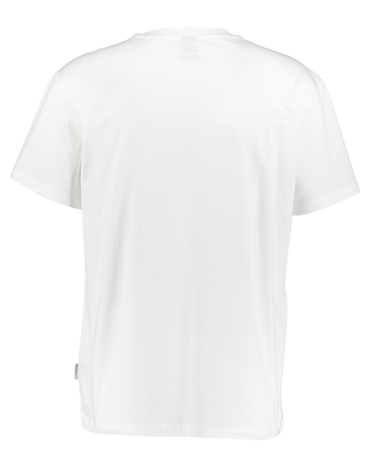 Witte katoenen t-shirt met ronde hals Iriedaily