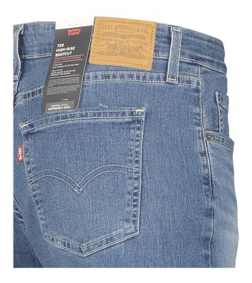 Blauwe jeans in bootcut fit met hoge taille Levi's