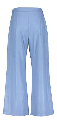 Lichtblauwe soepele broek in leaterlook Caroline Biss