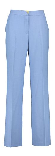 Licht blauwe geklede broek met bandplooien Caroline Biss