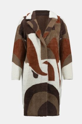 Joseph Ribkoff Multicolor zachte gilet met print en drukknopen