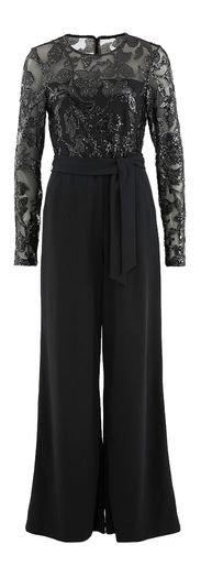 Zwarte feest jumpsuit met pailletten Joseph Ribkoff