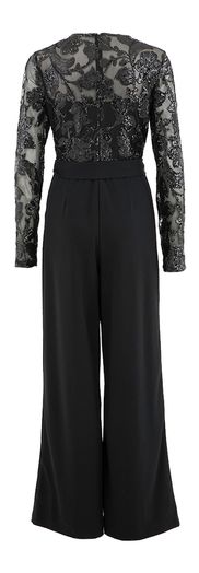 Zwarte feest jumpsuit met pailletten Joseph Ribkoff