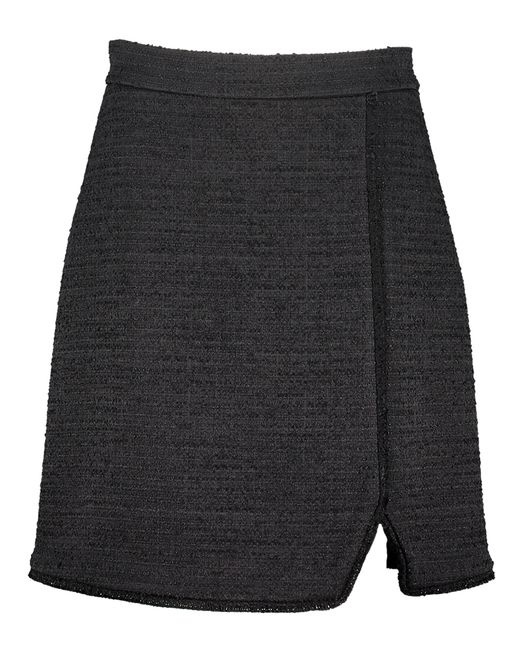 Korte zwarte rok met structuur Joseph Ribkoff