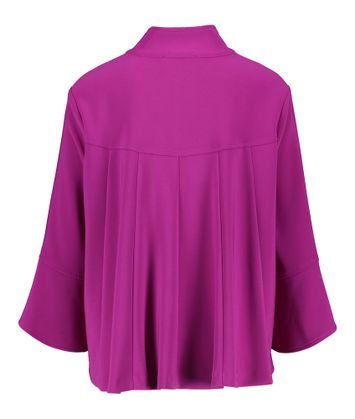Fushia gilet met opvallende knopen en opstaande kraag Joseph Ribkoff
