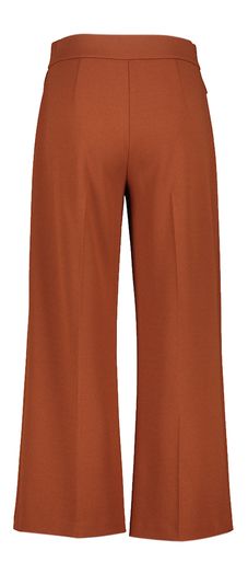 Roestkleurige geklede broek met gouden details Joseph Ribkoff