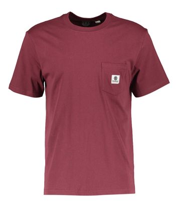 Bordeaux t-shirt met korte mouwen Element