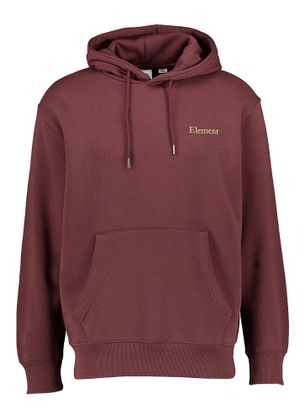 Element Bordeaux hoodie met opdruk op achterkant