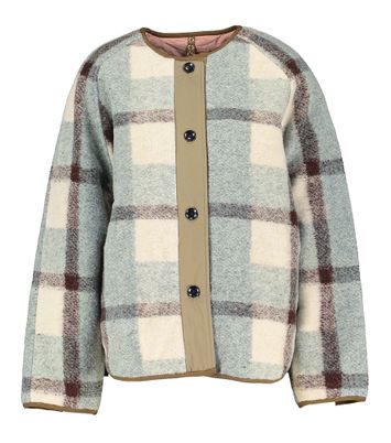 Reversible wollen vieux roze jas met teddy Harry Bellerose