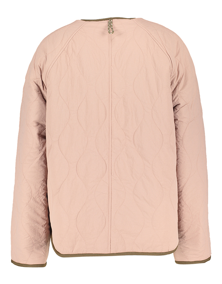 Reversible wollen vieux roze jas met teddy Harry Bellerose