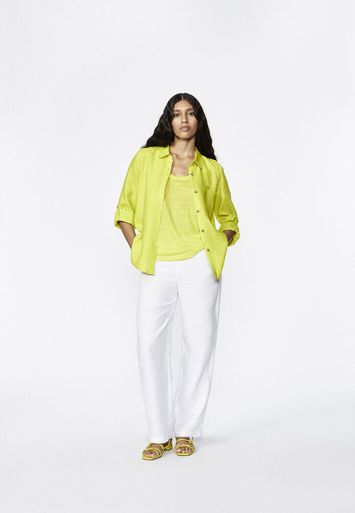 Gele linnen blouse Hulja Xandres